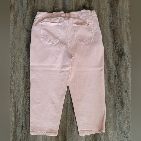 Addition Elle Plus Pants Coral Salmon Denim Size 22 #788 - Picture 11 of 15